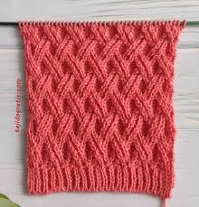 Punto Cruzado a dos agujas - Patrones de Tejido Gratis