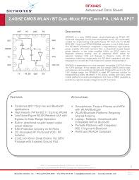 Linear technology has developed a coupling scheme for ltc rf power controllers and rf power detectors which is lower cost, more readily available and features tighter. Calameo Rfx8425 204388a