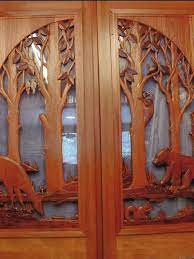 From single doors to double doors, from scenery to wildlife. Custom Carved Wooden Door Designs Home Decoration