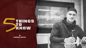 Sammis daniel reyes martel (born october 19, 1995) is a chilean professional football tight end for the washington football team of the national football league (nfl). 5 Things To Know About Te Sammis Reyes