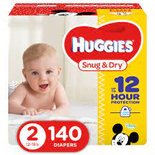 Huggies little snugglers diapers 84 ct, size 2. Huggies Snug Dry Diapers Size 2 140 Count Walmart Com Walmart Com