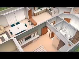 Casas Pequenas Plantas De Casas Com Cozinha Americana E 2 Quartos Planta 3d Com Tres Quartos E Cozinha Americana Youtube Casas Com Tres Quartos Casas Com 4 Quartos Projetos De Casas 3d