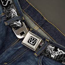 Bvb logo png borussia dortmund, often called just bvb, is a sports club headquartered in dortmund (germany). Bvb Logo Full Color Black White Seatbelt Belt Black Veil Brides Bvb Buckle Down