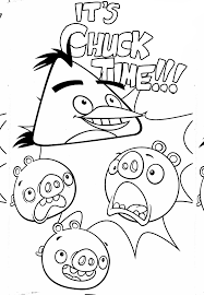 Chuck's exotic animal coloring sheet! Angry Birds Toons It S Chuck Time Coloring Page By Angrybirdstiff On Deviantart