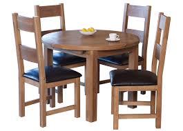 Before choosing the shape of the dining table, make sure that it suits the room and the desired events. Round Extending Dining Table And Four Chairs Fahenshaw