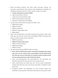 Training pelatihan dan sertifikasi ahli k3 listrik di blangkejeren gayo lues. Soal Pg Phbs Komunitas