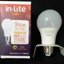 Light emitting diode atau dikenal dengan lampu led adalah jenis lampu yang hemat energi. Jual Lampu Led In Lite 9 Watt Cooldaylight E27 Terbaru Juni 2021 Blibli