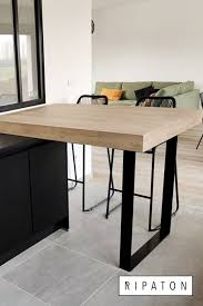 Plan Snack Avec Pieds Ripaton Table Haute Cuisine Plan Cuisine Idee Deco Cuisine