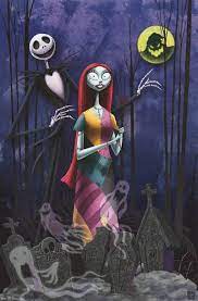 Sally nightmare before christmas poster. Nightmare Before Christmas Jack And Sally In Cemetery Poster 22x34 Pesadilla Antes De Navidad La Pesadilla Antes De Navidad Fondos De Halloween