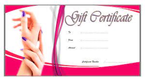 Now there is no need to visit printing agency or professional designer to get gift certificate designed because gift certificate template word allows you to create them at home or in office. Nail Salon Gift Certificate Template Free 2 Printable Gift Certificate Templates Printable Free Gift Certificate Template