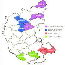 District Wise Map Of Bangalore Division Map Showing The Various Divisions And Districts Of Karnataka (Shaded In...  | Download Scientific Diagram