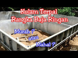 Kolam Terpal Rangka Baja Ringan Youtube