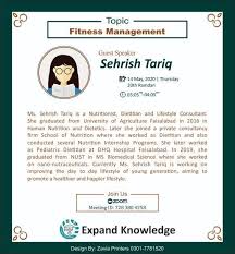 Sehrish tariq is a clinical psychologist. Expand Knowledge Facebook