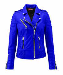 Retro Women S Royal Blue Motorcycle Biker Jackets Ladies New Fashionable Jackets Dressclub Motorcycl Leather Jacket Bomber Jacket Vintage Blue Leather Jacket