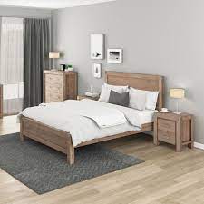 New Bedroom Suite Mdf Aesthetic Strong Legs 4pcs Queen Size Amp Oak Colour Nowra Small Apartment Bedrooms Master Bedrooms Decor Apartment Bedroom Design