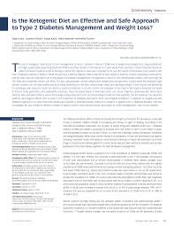 Maybe you would like to learn more about one of these? Pdf Is The Ketogenic Diet An Effective And Safe Approach To Type 2 Diabetes Management And Weight Loss