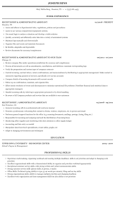 Common skills for an administrative assistant. Receptionist Administrative Assistant Resume Sample Mintresume