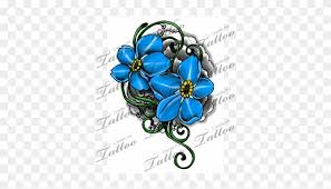 And as the name suggests, they are given or used to decorate gifts with the hope the recipient will not forget the giver. Marketplace Tattoo Forget Me Not Flowers And Vines Forget Me Not Flower Tattoos Drawings Free Transparent Png Clipart Images Download
