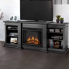 48 We Furniture Fireplace Tv Stand Dark Walnut Accent Furniture Home Kitchen