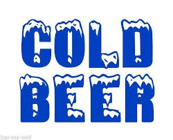 Cold Beer Vinyl Decal Sticker Diy Sign Blue Vinyl Decal Stickers Vinyl Decals Diy Stickers