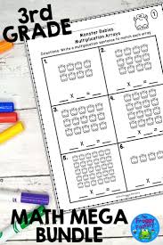 Third Grade Math Mega Bundle Distance Learning Third Grade Math Math Teaching Math Elementary