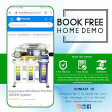 Save More With Aqua Care Book Home Free Demo For More Details Visit Our Web Store Www Waterfilteruae Com Ro Water Purifier Water Purifier Best Water Filter