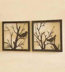 Metal Bird Wall Art Set Of 2 Wall Art Bird Wall Art Metal Bird Wall Art Metal Tree Wall Art