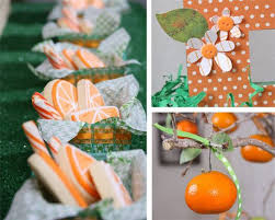 Orange Theme Baby Shower For A Little Cutie Chickabug Orange Baby Shower Baby Shower Themes Baby Shower Themes Neutral
