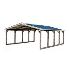 A carport is a covered structure used to offer limited protection to vehicles, primarily cars, from rain and snow. Quality Metal Building Components Parts California All Steel