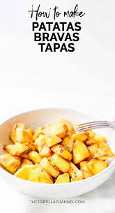 Patatas Bravas The Best Spanish Potatoes Recipe The Tortilla Channel Recipe Recipes Tapas Recipes Patatas Bravas Recipe