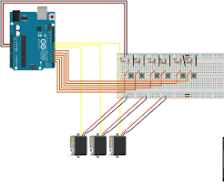 How To Control 3 Servo Motors Using Push Button Switches And An Arduino Uno Arduino Arduino Motor Control Servo Arduino