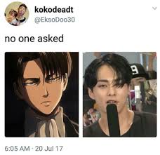 Omfg I Am Obsessed With Levi And I Always Wanted To See Him In Real Life I Ve Never Realize It Was Attack On Titan Funny Attack On Titan Anime Attack
