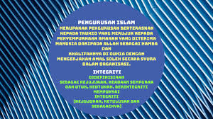 Begitu juga di dalam pengurusan islam, objektif pengurusan merupakan sesuatu yang sangat penting kerana menggariskan hala tuju yang akan dicapai oleh organisasi. Integriti Dalam Pengurusan Islam By Aina Subri