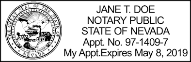 Notarizing a document without the signer fingerprinting express founded in 2003 in reno, nevada by rebecca becky rogers and is a. Nevada Notary Rectangular For Resident Seal Simply Stamps
