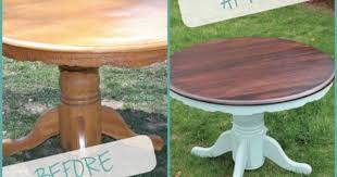 Craigslist Dining Table Transformation Dining Table Makeover Table Makeover Furniture Makeover