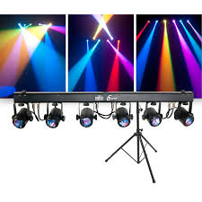 Chauvet Dj Package With 6spot Rgb Led Beam Lighting System And Stand Lighting System Rgb Led Dj Packages