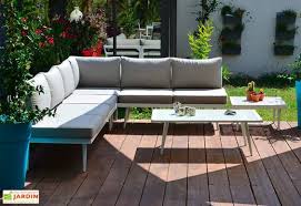 Salon De Jardin Bas D Angle En Aluminium Blanc 5 Places Boheme Salon De Jardin Encastrable Amenagement Jardin Recup Salon De Jardin