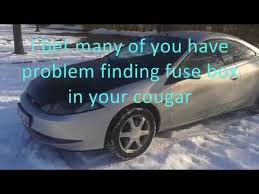 ( # 27 ) is a blue color 15 amp fuse for the cigarette lighter you can view the 2000 you can view the 2001 mercury cougar owner guide ( which includes the fuse box diagram ) online at : Cougar Fuse Box Youtube