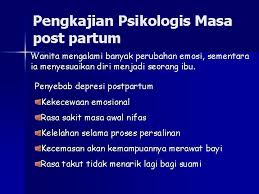 Depresi post partum adalah keadaan ketika seorang ibu merasakan rasa sedih, bersalah, dan bentuk umum depresi lainnya dalam jangka waktu yang lama setelah melahirkan. Asmika Madjri Apa Periode Post Partum N Periode