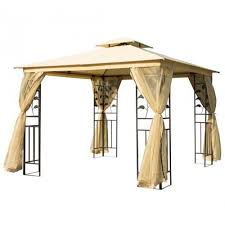 Outsunny Luxus Pavillon 3x3 M Aosom De Pavillon Partyzelt Zelthimmel