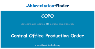 Les règles à respecter sont différentes de la lors de la rédaction d'un cv en anglais, il est vivement conseillé d'indiquer son niveau de langue. Definition De Copo Ordre De Fabrication Bureau Central Central Office Production Order
