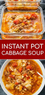 This Hearty Instant Pot Cabbage Soup Recipe With Ground Beef Is Great For Anyone On A Instant Pot Dinner Recipes Cabbage Soup Recipes Instant Pot Soup Recipes