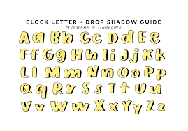 Studyquill Drop Shadow Guide For Block Letters Video Tutorial Lettering Lettering Tutorial Lettering Practice