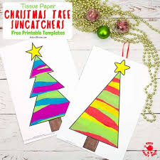 Contains printed, solid and 12 sheets of hologram paper. Tissue Paper Christmas Tree Suncatcher Craft Kids Craft Room