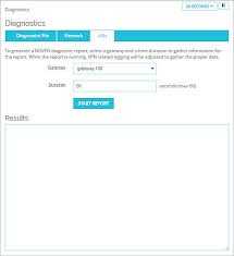 Run The Vpn Diagnostic Report