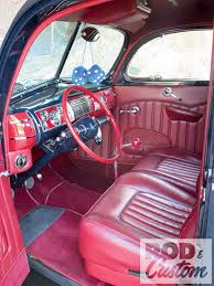 1940 Ford Deluxe Coupe Red Interior Photo 3 1940 Ford 1940 Ford Coupe Ford Interior