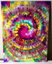 Tie Dye On Canvas Unicorn Spit Stain Unicorn Spit Painting