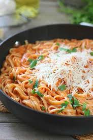 You can add just about any kind of seafood to this; Pasta With Tomato Cream Sauce Laughing Spatula