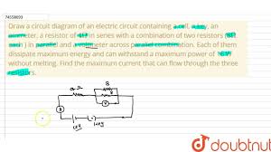 A circuit diagram, or a schematic diagram, is a technical drawing of how to connect electronic understanding how a circuit diagram works can be a bit tricky. Draw A Circuit Diagram Of An Electric Circuit Containing A Cell A Key An Ammeter A Youtube