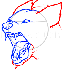 Using a darker pencil like your 6b pencil, darken up some of the fur around the eyes and other patches on the face. How To Draw An Angry Dog Angry Dog Step By Step Drawing Guide By Dawn Dragoart Com
